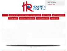 Tablet Screenshot of hollrithrealty.com
